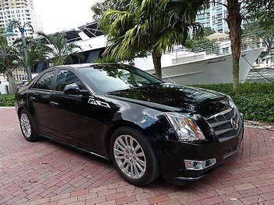 Florida sharp black premium collection 2011 cadillac cts one owner fully loaded