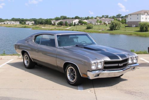 1970 chevrolet chevelle ss 396  6.5l silver cowl induction