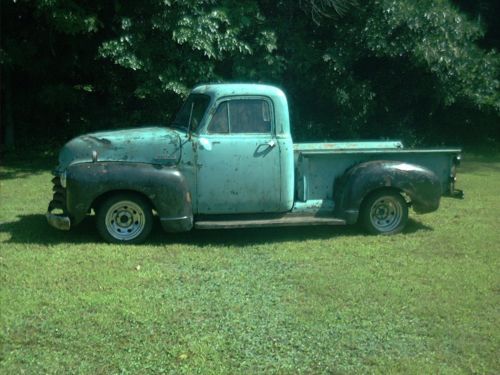 1952 chevy 3100 ad,advanced design, barn find pickup truck on a modern s10 frame