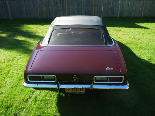 1968 convertible with 327 automatic black interior burgandy w black top, US $25,000.00, image 4