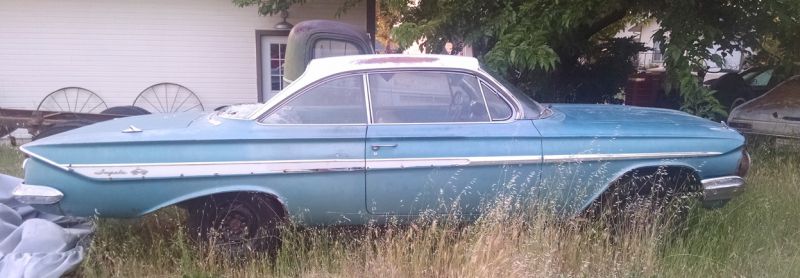 1961 chevy impala bubble window - 2 door coupe - original owner - matching numbers $15k obo