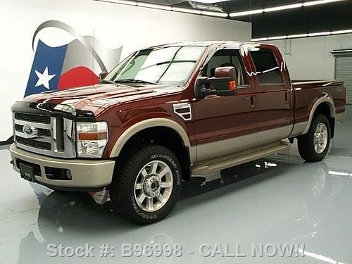 2008 ford f250 king ranch 4x4 diesel sunroof tow 35k mi texas direct auto