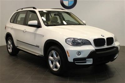 Bmw x5 alpine white all wheel drive automatic leather moonroof heated seats