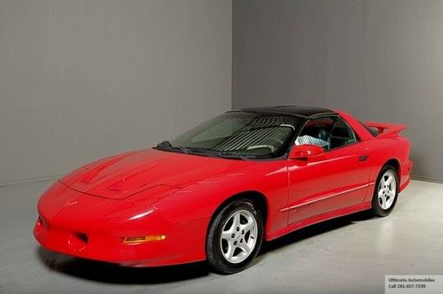 1996 pontiac firebird trans am t-top 83k miles red 5.7l v8 leather spoiler clean