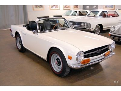 Exceptional restoration - first year for tr6 - short bumpers - 8.5:1 compression