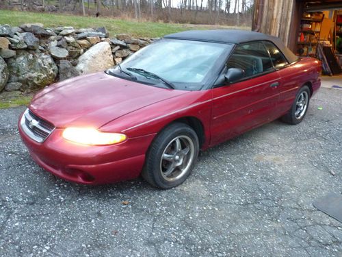 Chrysler sebring convertible  brand new top! good condition, needs some work