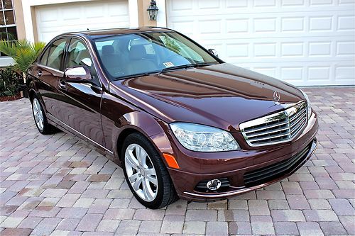 2009 mercedes c300 4 matic luxury low miles leather interior sun roof no reserve