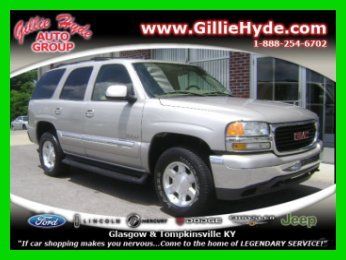 2004 slt used 5.3 4wd suv heated leather dvd sunroof 3rd row bose vs chevy tahoe