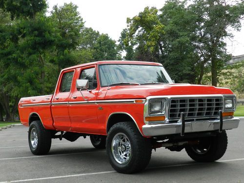 1974-1979 ford f250 crew cab 4x4 rare!!  best on ebay. 125+ pictures dana 60s!!
