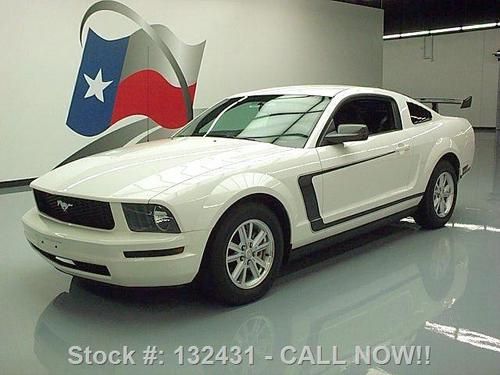 2008 ford mustang v6 deluxe 5-speed spoiler stripes 45k texas direct auto