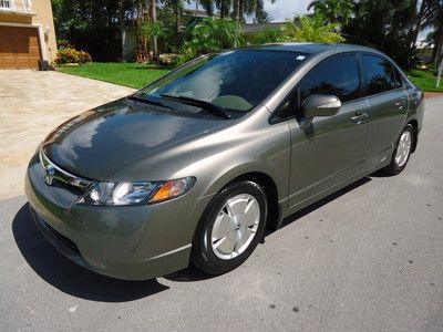 Florida 06 civic hybrid gas/electric 1-owner battery warranty 65k miles low res.