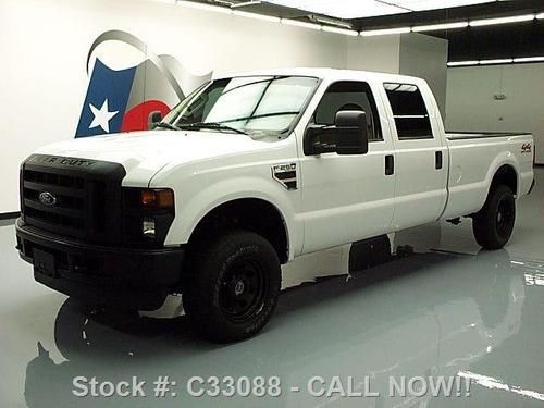 2008 ford f-250 xl crew turbo diesel 4x4 long bed 66k texas direct auto