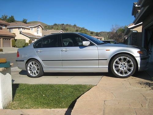 2004 bmw 330i zhp silver on black leather 84k miles auto in excellent condition