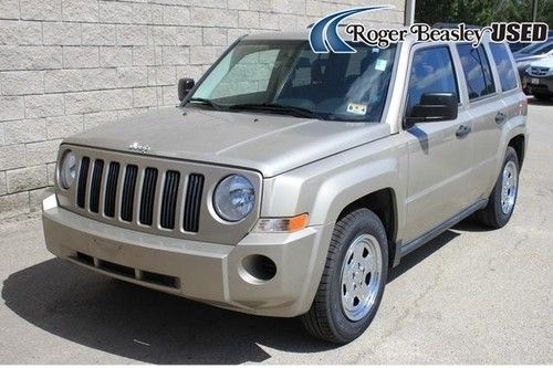 09 jeep patriot sport tan automatic auxiliary input traction cruise control abs