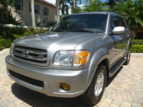 Find Used Toyota Sequoia Limited 3rd Row Seating No Reserve In Boca