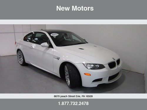 2011 bmw m3 coupe 4.0l in alpine white with only 16k miles and fully loaded