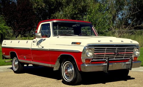 Rare condition. 69 ford f-100 pickup truck,automatic, a/c,power steering classic