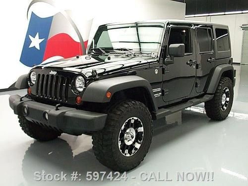 2011 jeep wrangler unltd sport 4x4 auto converible 27k texas direct auto