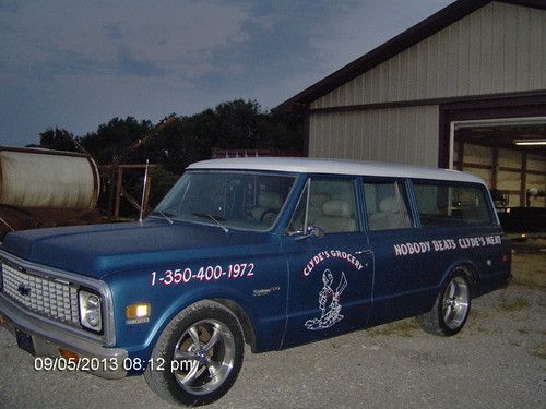 1972 chevrolet suburban very solid rat rod with leather interior 3door