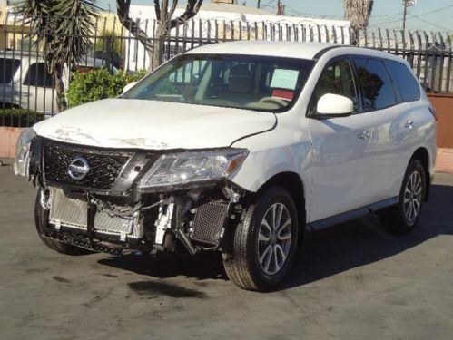 2013 nissan pathfinder damaged salvage runs! only 698 miles wow like new l@@k!!