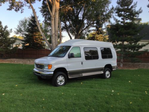 2005 ford e250 raised roof full cut lowered floor no reserve