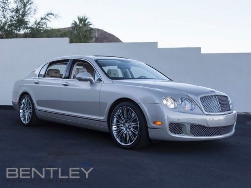 Used 2011 bentley continental flying spur speed white sand camera premium pack