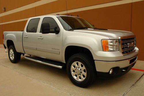 2012 gmc sierra 3500hd slt crew cab short bed srw diesel 4wd navi roof tv dvd