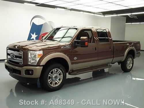 2011 ford f-350 king ranch 4x4 diesel fx4 sunroof nav!! texas direct auto