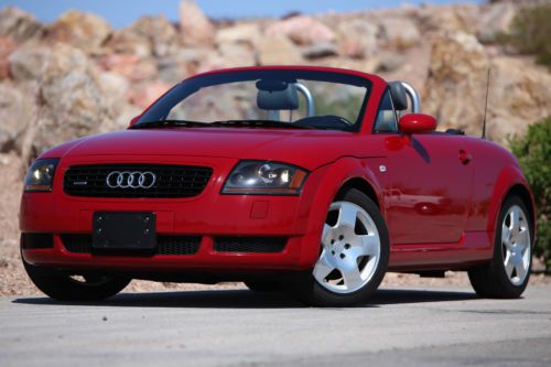 Immaculate 2001 audi tt 225hp roadster, rear spoiler, super low miles perfection