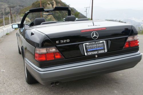 Gorgeous restored black 1995 mercedes-benz e320 cabriolet - starmark certified
