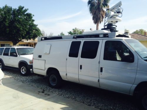 2001 ford e350 supervan tv news live truck microwave eng uplink generators mast