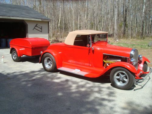 1929 Ford Model A Roadster with trailer, image 1