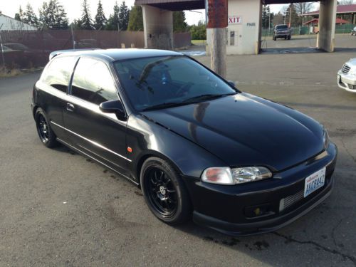 Find Used 94 Honda Civic Eg Black Hatchback Turbo Jdm B18c1 Fully Built In Tacoma Washington United States