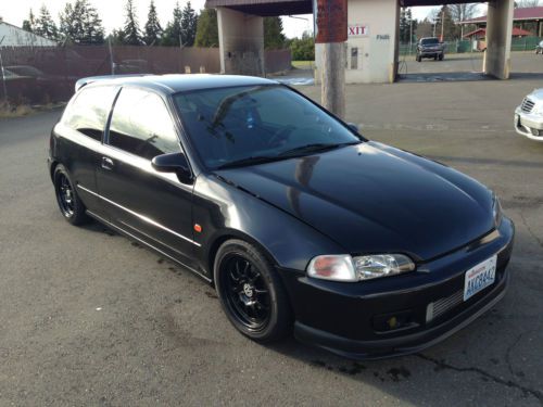 94 honda civic eg black hatchback turbo jdm b18c1 fully built