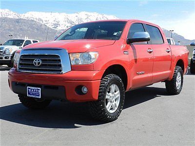 Tundra crew max limited 4x4 5.7 v8 leather auto tow shortbed low price