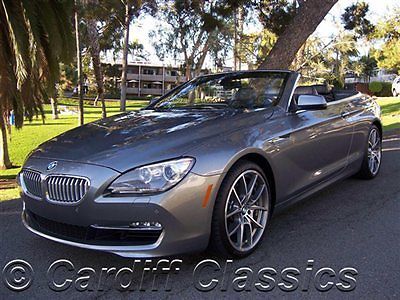 2012 650i convertible-space grey(6k miles!)premium sound*1 owner california car*