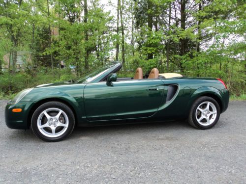 Mr2 spyder*electric green mica/tan*1 owner*new top*great cond*5 spd*$11995/offer