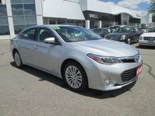 2013 toyota avalon hybrid limited loaded we finance 40mpg cooled seats silver