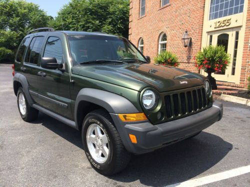 2006 jeep liberty crd turbo diesel sport, 1-owner, olive green, very clean