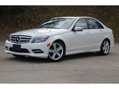 Clean carfax!! 2011 c300 sport, white w/tan, ipod port, only 14k miles, clean