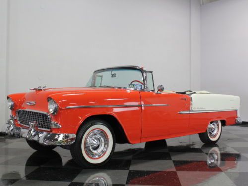 Awesomely restored 55 convertible, vintage a/c, correct 1955 265 v8, very nice!
