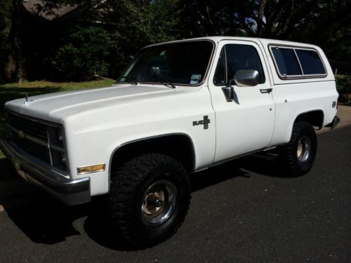 1984 white chevrolet chevy k5 blazer truck full size silverado 1984