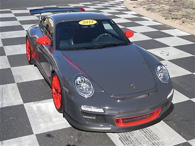 2dr coupe gt3 rs low miles manual gasoline 3.8l flat 6 cyl grey black