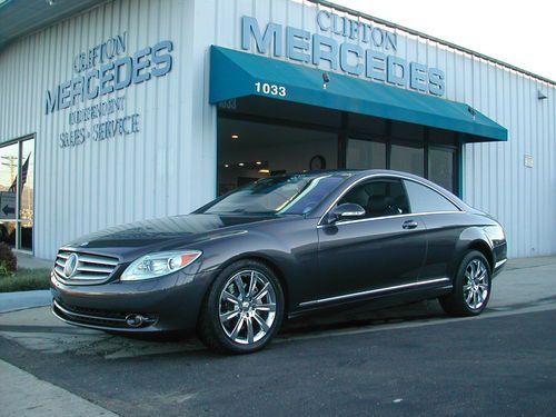 2007 mercedes-benz cl550 premium 2 package*titanium grey**black leather*warranty