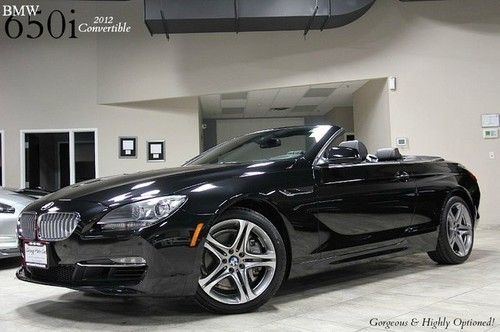 2012 bmw 650i convertible only 2k miles! driver assist cold weather navi 1-owner