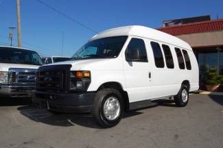 Very nice raised roof 09 model ford 14 pass. equipped with a hard to find diesel