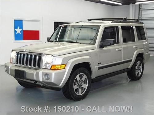 2008 jeep commander sport 4x4 7pass sunroof leather 40k texas direct auto