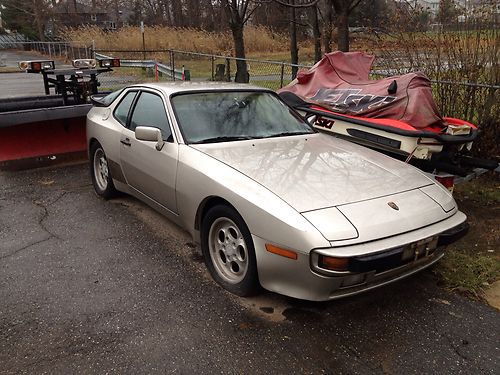 1984 porsche 944 for parts or repair, was in flood