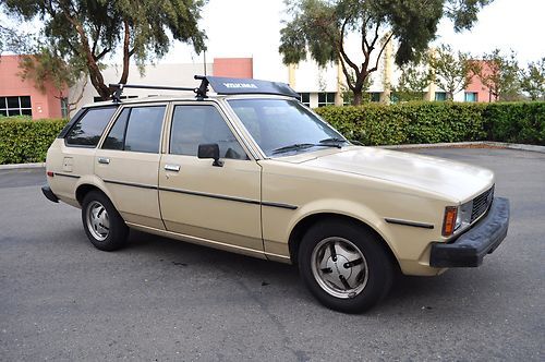 1981 toyota corolla te72 wagon deluxe a/c clean title runs great alloy wheels