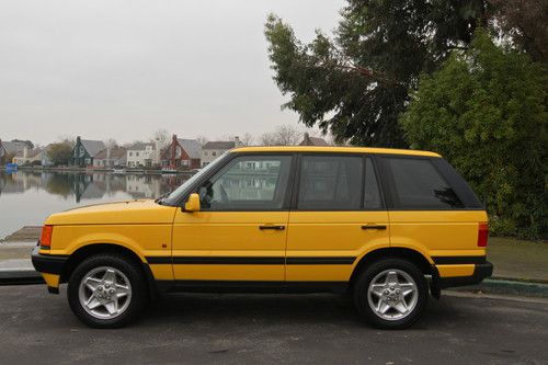 Rare 1997 range rover vitesse yellow limited edition one owner calif no reserve